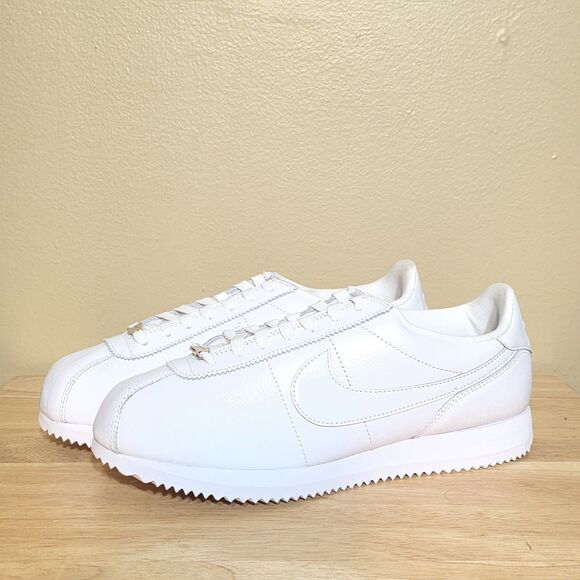 Nike Cortez 23 Premium Shoes Triple White FB6877-100 Women's Size 10 Men's 8.5 - Picture 3 of 8